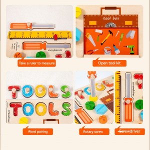 Hölzernes Montessori-Lehrmittel, beschäftigtes Brett, Puzzle-Spielzeug, frühe Bildung für Kinder, kognitives multifunktionales Puzzle, Puzzle-Spielzeug, Grifftraining, Geburtstagsgeschenk