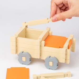 1 Set Wooden Mortise And Tenon Structure Spliced Building Blocks DIY Cabin – Space Construction Early Education Puzzle Toys – Hands-On Training Christmas Gifts