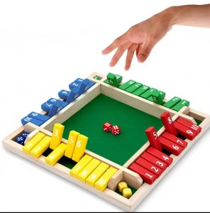 Wooden Digital Dice Game Toys Colored Eight Dices Children’s Early Education Puzzle Math Toys Party Interactive Leisure Wooden Products For Gatherings Parent Child Interactive Board Games