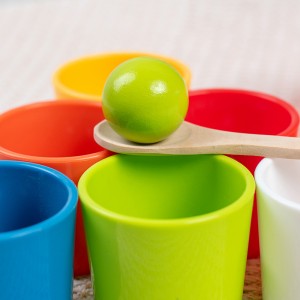 Montessori Early Education Puzzle Sorting Toys Colored Wooden Balls And Cup Beads Color Recognition And Shape Matching Hand Eye Coordination Excellent Christmas Gift