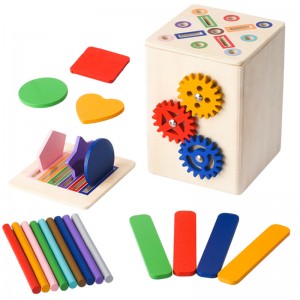 OEM New Wooden Puzzle Toy, Square Box Color Cla...