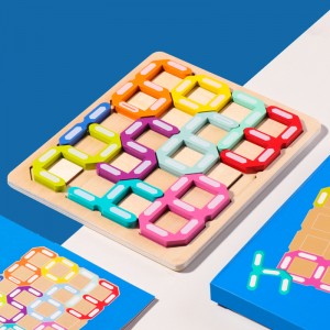 Wooden Number Maze Puzzle Toy Brain Burning Number Early Education Enlightenment Cognitive Mathematics Toy Focus Training Hand Eye Coordination Teaching Tool Christmas Gift