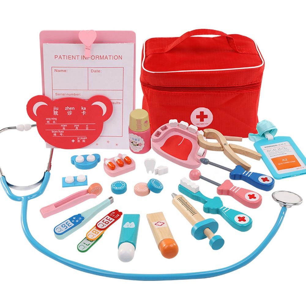 Get Well Doctor's Kit Play Set - 25 peças de brinquedo - Doctor Role Play Set, Doctor Kit para bebês e crianças a partir de 3 anos Imagem em destaque