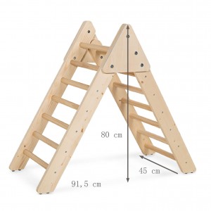 Juguetes de escalada para niños pequeños de 1 a 3 años, juguetes plegables para escalar en interiores, gimnasio de juego Montessori de madera para niños pequeños y niños