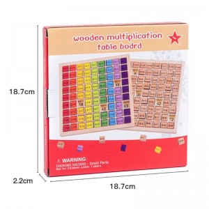 Juguetes Educativos de madera Montessori para niños, tabla de números 99, tabla de multiplicar, juguetes educativos montesorri de matemáticas
