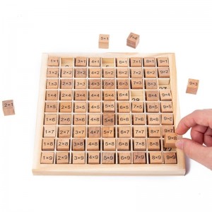 Juguetes Educativos de madera Montessori para niños, tabla de números 99, tabla de multiplicar, juguetes educativos montesorri de matemáticas