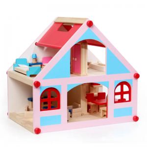 Casa de muñecas de belleza galardonada, mansión de juegos de madera con accesorios para mayores de 3 años
