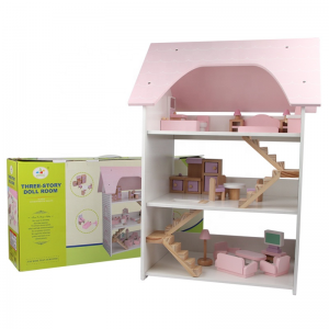 家具付きファッションドールハウス、アクセサリー付きごっこ遊び、子供向けギフトおもちゃ 対象年齢3 4 5 6 7 8+