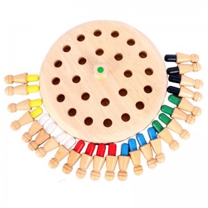 Wooden Memory Match Stick Chess Game, Color Memory Chess, Funny Block Board Game,Memory Match Stick Chess Game,Parent-Child Interaction Toy, Brain Teaser for Boys and Girls Age 3 and Up