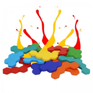 Sechseck-Puzzles für Kinder und Erwachsene, Holzblock-Puzzle, Intelligenz, Denksportaufgaben, Spielzeug, Logikspiel, STEM, pädagogisches Geschenk für Kinder