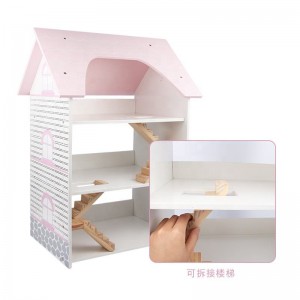 家具付きファッションドールハウス、アクセサリー付きごっこ遊び、子供向けギフトおもちゃ 対象年齢3 4 5 6 7 8+