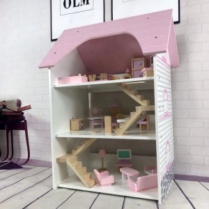 家具付きファッションドールハウス、アクセサリー付きごっこ遊び、子供向けギフトおもちゃ 対象年齢3 4 5 6 7 8+