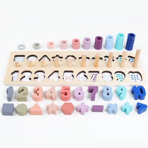 Wooden Number Puzzle for Toddler Activities – Montessori Toys for Toddlers Shape Sorting Counting Game for Age 3 4 5 Year olds Kids – Preschool Math Learning Toys for Toddlers
