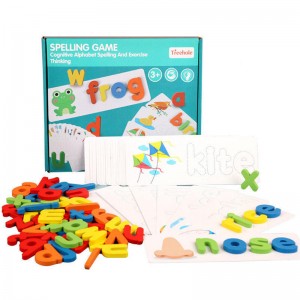 Drewniane puzzle dla małych dzieci 1-3, zabawki dla maluchów Prezenty dla 1 2 3 lat chłopcy dziewczęta, puzzle dla maluchów nauka edukacyjne zabawki w kształcie zwierząt alfabet pisownia puzzle zabawki dla przedszkolaków