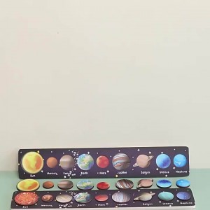 Деревянные пазлы для малышей, космические пазлы о Солнечной системе, развивающие игрушки для детей, головоломки для дошкольников, раннее развитие и занятия Монтессори