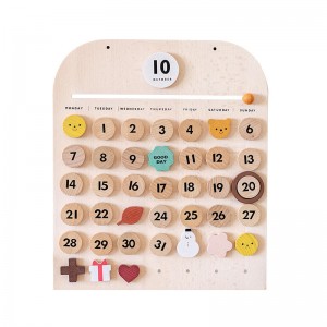 Wooden Calendar,Montessori Calendar for Kids to Learn Seasons, Toddler Preschool Calendar,Preschool Calendar for Kids Learning at Home and Classroom Teaching,Months and Days
