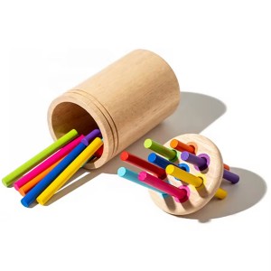 Montessori Games Cultivation of Color Cognition Developing Hands on Skills Easy to Store Educational Wooden Toys
