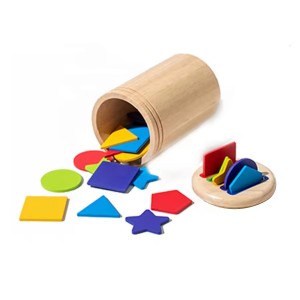 Baby Montessori Toys Shape Sorting Cognition Cup Suitable for Babies Over Three Years Old Early Education Puzzle Wooden Toys