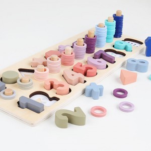Wooden Number Puzzle for Toddler Activities – Montessori Toys for Toddlers Shape Sorting Counting Game for Age 3 4 5 Year olds Kids – Preschool Math Learning Toys for Toddlers