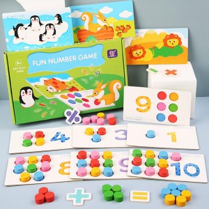 Tablero de clavijas para contar |Matemáticas y números Montessori para niños |Materiales manipulativos matemáticos de madera
