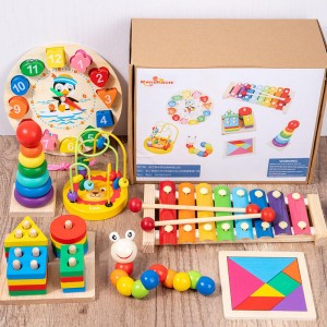 Wooden Toy Wholesale Early Education Wooden Baby Intellectual Development Toys Music Funny Set for 3-6 Year Children Wooden Toys