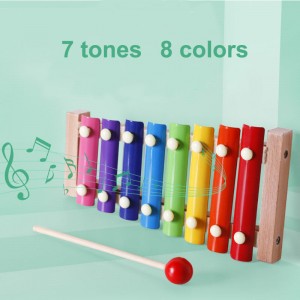 Houten Montessori Xylofoon muzikaal speelgoed met houten hamers