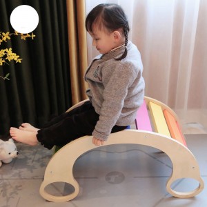 Tabla basculante para niños pequeños: tabla mecedora y de escalada segura y no tóxica