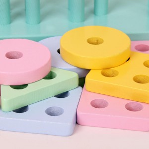 Mainan Montessori untuk Anak Laki-laki Perempuan Berusia 1 2 3 Tahun, Mainan Penyortiran & Susun Kayu untuk Balita dan Anak-anak Bayi, Hadiah Penyortir Bentuk Pengenalan Warna Teka-teki Mainan Pembelajaran Pendidikan Usia 1-3
