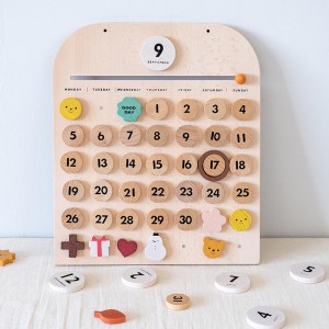 Wooden Calendar,Montessori Calendar for Kids to Learn Seasons, Toddler Preschool Calendar,Preschool Calendar for Kids Learning at Home and Classroom Teaching,Months and Days