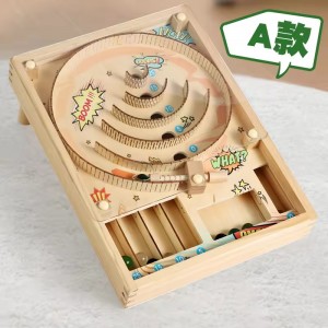 2025 New Arrival Wooden Classic Pinball Machine Toy Innovative Design Retro Style Gaming for Kids