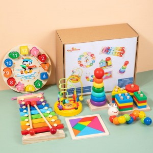 Wooden Toy Wholesale Early Education Wooden Baby Intellectual Development Toys Music Funny Set for 3-6 Year Children Wooden Toys