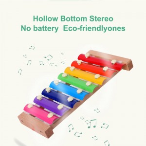 Houten Montessori Xylofoon muzikaal speelgoed met houten hamers