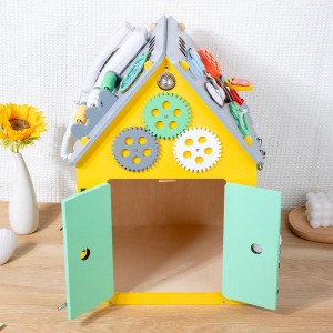 Montessori-Arbeitshaus für Kleinkinder, Kinder-Aktivitätstafel für Feinmotorik, sensorisches Beschäftigungsbrett für 1-, 2-, 3- und 4-Jährige, Geschenk für frühes Lernen und Autismus
