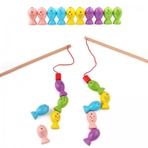 Houten magnetisch visspel, speelgoed voor fijne motoriek voor peuters, Montessori voorschools leren visspeelgoed cadeau voor kinderen