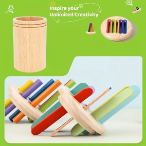 Baby Montessori Toys 3 in 1 Color Classification Cup Toddler Toys Activities Fine Motor Skills Sensory Wooden Toy for Children