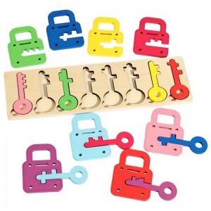 Children’s Early Education Toys Color Shape Matching Game Toddler Color Cognition Ability Children’s Lock and Key Matching Toys