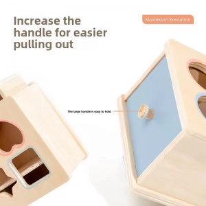 Montessori Games Wooden Educational Toys Geometric Shape Color Matching Toys Permanence Box Coin Box Baby Montessori Toys