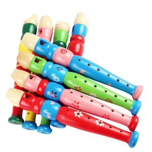 Recordere din lemn pentru copii mici, flaut Piccolo colorat pentru copii, instrument muzical ritmic de învățare, jucării muzicale pentru educație timpurie pentru copii cu autism sau preșcolar