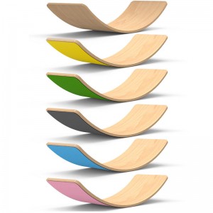Tabla de equilibrio para niños, [madera natural] Tabla oscilante para niños pequeños, juguete de aprendizaje Montessori de composición abierta, regalos para niños de 3 4 5 6 7 8 años