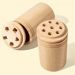 Kids Montessori Educational Toy 2 in 1 Coin Box Color Counting Stick Classification Cup 3+ Ages Early Education Wooden Toys