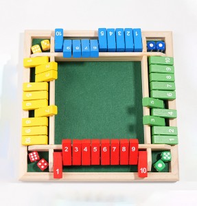 Wooden Digital Dice Game Toys Colored Eight Dices Children’s Early Education Puzzle Math Toys Party Interactive Leisure Wooden Products For Gatherings Parent Child Interactive Board Games