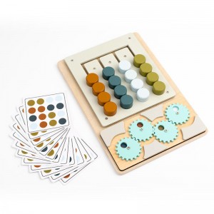 Juguetes de aprendizaje Montessori, rompecabezas deslizante, acertijos a juego de colores y formas, juego de lógica, juguetes educativos preescolares de madera para niños, niñas de 3, 4, 5, 6 y 7 años, juguetes de viaje, regalos de cumpleaños para niños