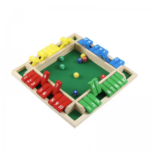 Wooden Digital Dice Game Toys Colored Eight Dices Children’s Early Education Puzzle Math Toys Party Interactive Leisure Wooden Products For Gatherings Parent Child Interactive Board Games